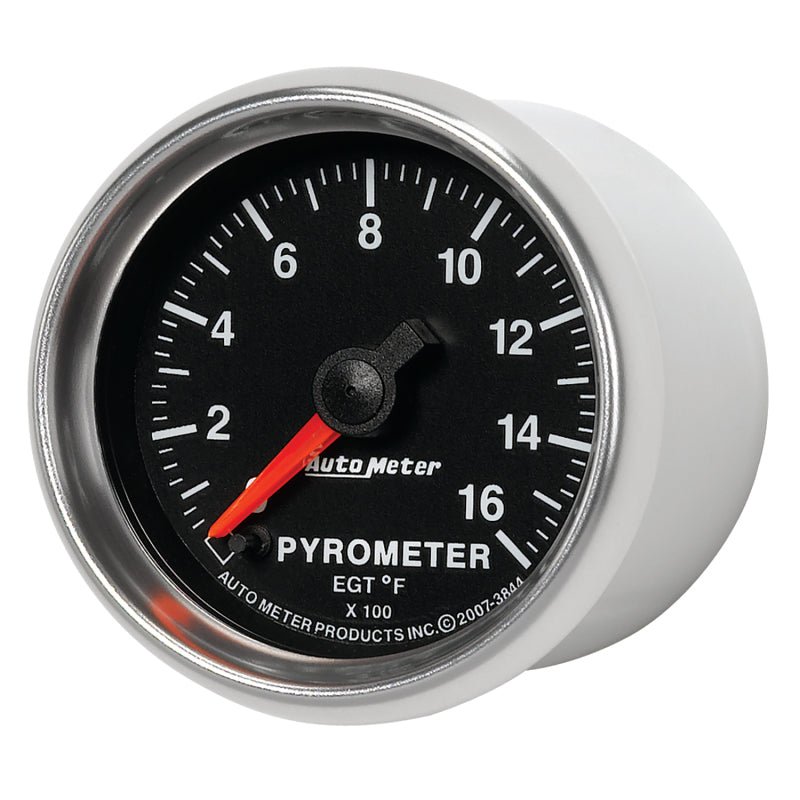 AutoMeter - Autometer GS 0-1600 degree F Full Sweep Electronic Pyrometer Gauge - Demon Performance