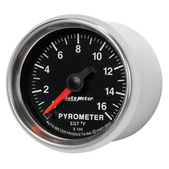 AutoMeter - Autometer GS 0-1600 degree F Full Sweep Electronic Pyrometer Gauge - Demon Performance