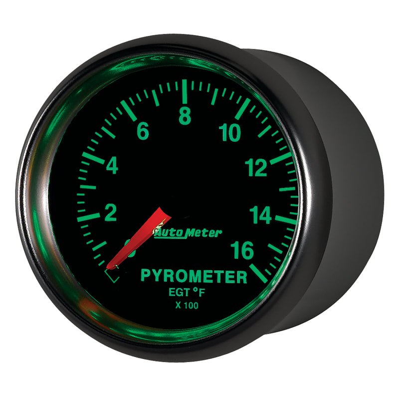 AutoMeter - Autometer GS 0-1600 degree F Full Sweep Electronic Pyrometer Gauge - Demon Performance