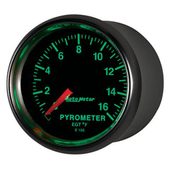 AutoMeter - Autometer GS 0-1600 degree F Full Sweep Electronic Pyrometer Gauge - Demon Performance