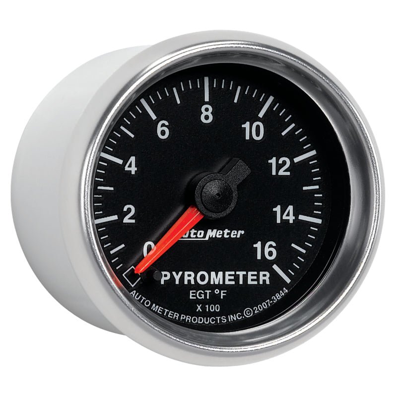 AutoMeter - Autometer GS 0-1600 degree F Full Sweep Electronic Pyrometer Gauge - Demon Performance