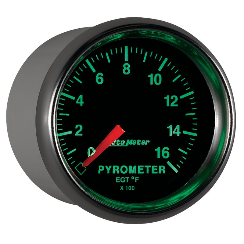 AutoMeter - Autometer GS 0-1600 degree F Full Sweep Electronic Pyrometer Gauge - Demon Performance