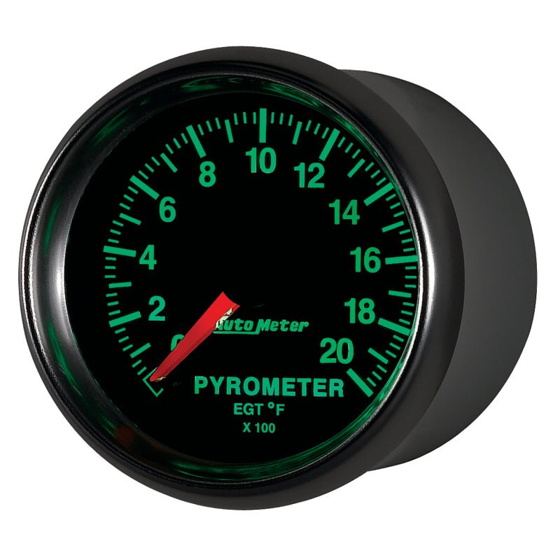 AutoMeter - Autometer GS 0-2000 degree F Full Sweep Electronic Pyrometer Gauge - Demon Performance
