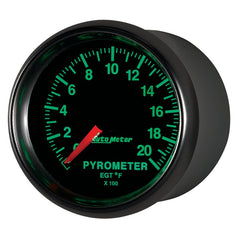 AutoMeter - Autometer GS 0-2000 degree F Full Sweep Electronic Pyrometer Gauge - Demon Performance