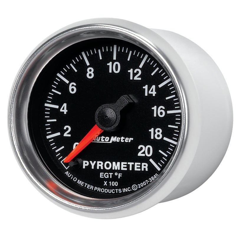 AutoMeter - Autometer GS 0-2000 degree F Full Sweep Electronic Pyrometer Gauge - Demon Performance