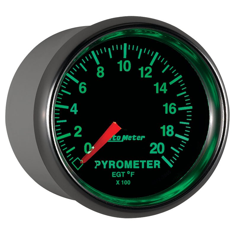 AutoMeter - Autometer GS 0-2000 degree F Full Sweep Electronic Pyrometer Gauge - Demon Performance