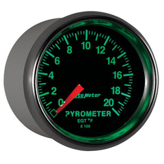 AutoMeter - Autometer GS 0-2000 degree F Full Sweep Electronic Pyrometer Gauge - Demon Performance