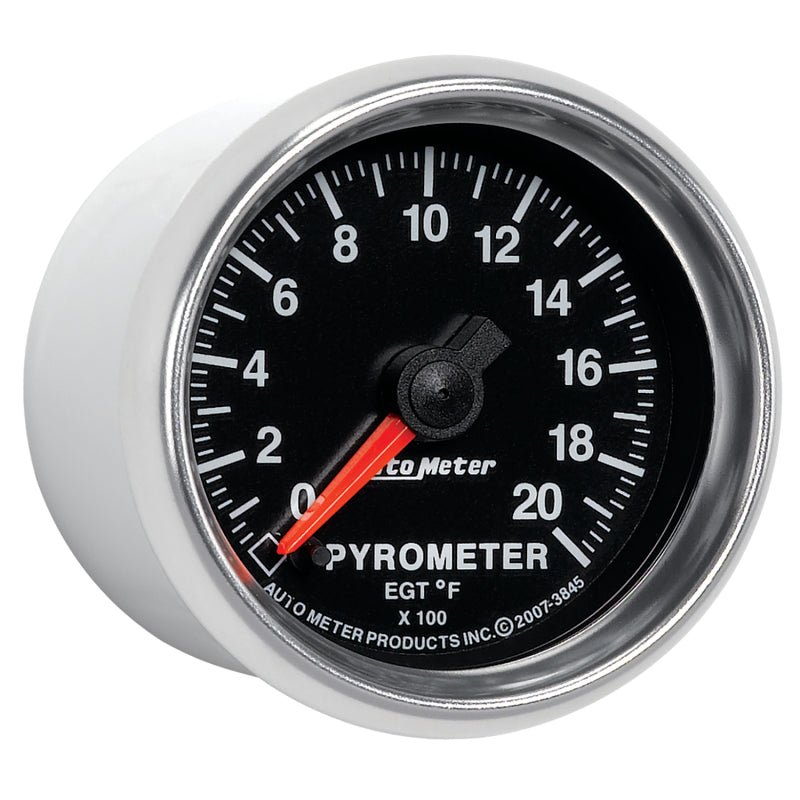 AutoMeter - Autometer GS 0-2000 degree F Full Sweep Electronic Pyrometer Gauge - Demon Performance
