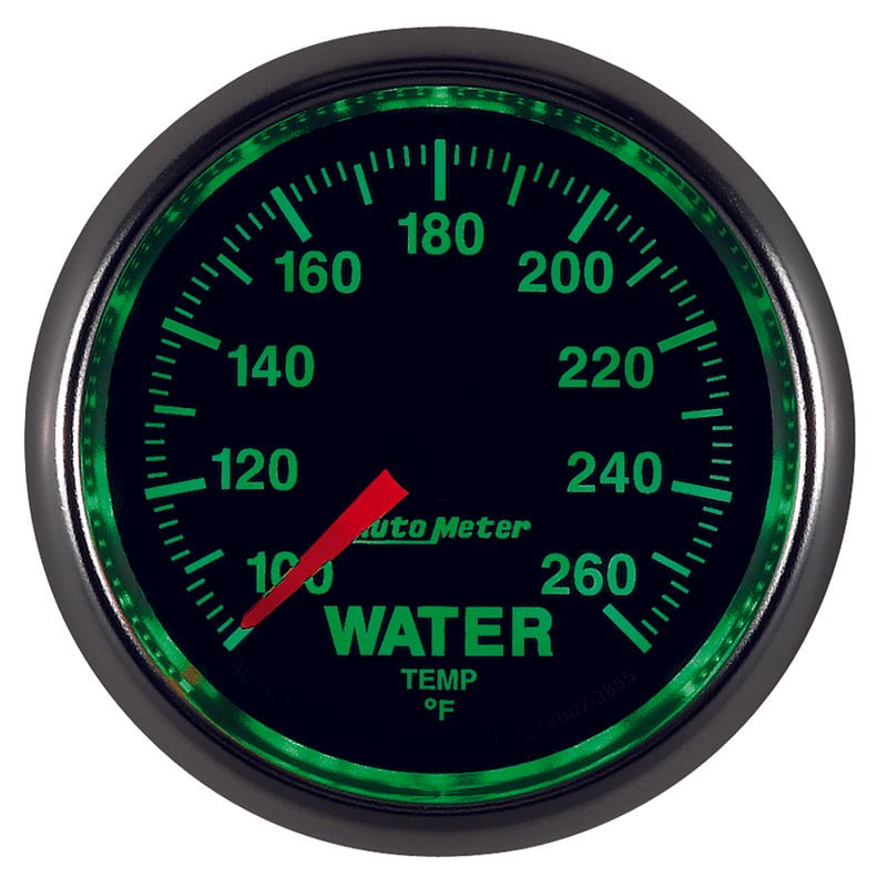 AutoMeter - Autometer GS 100-260 degree Electronic Water Temperature Gauge - Demon Performance
