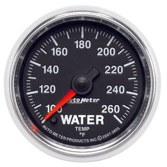 AutoMeter - Autometer GS 100-260 degree Electronic Water Temperature Gauge - Demon Performance