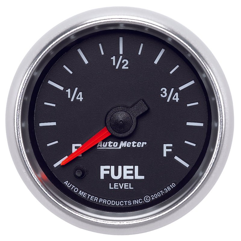 AutoMeter - Autometer GS 2 1/16in. 0-280 Ohms Fuel Level Gauge - Stepper Motor - Demon Performance
