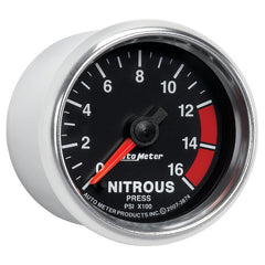 AutoMeter - Autometer GS 2 1/16in. 1600PSI Nitrous Fuel Pressure Gauge - Demon Performance