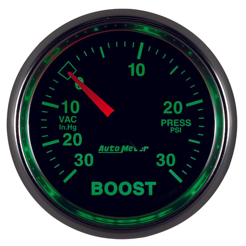 AutoMeter - Autometer GS 30inhg-30PSI Digital Vac/Boost Gauge - Demon Performance