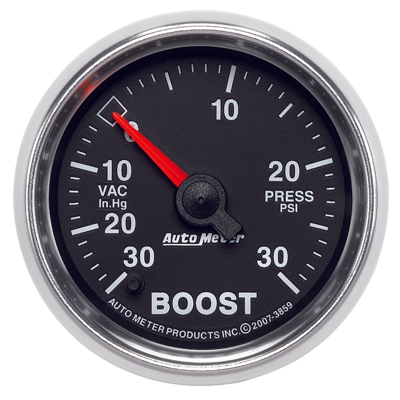 AutoMeter - Autometer GS 30inhg-30PSI Digital Vac/Boost Gauge - Demon Performance