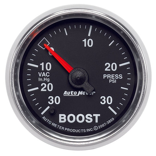 AutoMeter - Autometer GS 30inhg-30PSI Digital Vac/Boost Gauge - Demon Performance