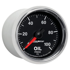 AutoMeter - Autometer GS 52mm 0-100 PSI Mechanical Oil Pressure Gauge - Demon Performance