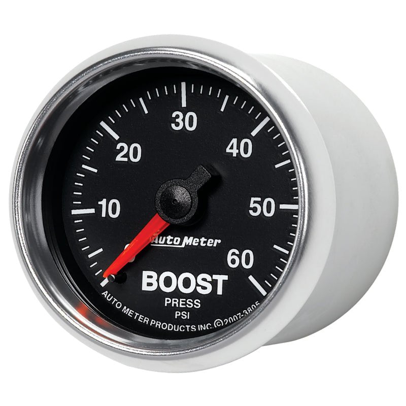 AutoMeter - Autometer GS 52mm 0-60 psi Mechanical Boost Gauge - Demon Performance