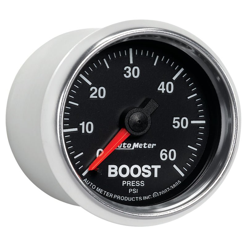 AutoMeter - Autometer GS 52mm 0-60 psi Mechanical Boost Gauge - Demon Performance