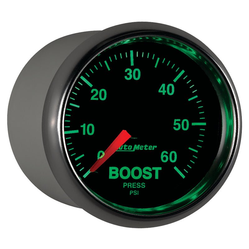 AutoMeter - Autometer GS 52mm 0-60 psi Mechanical Boost Gauge - Demon Performance
