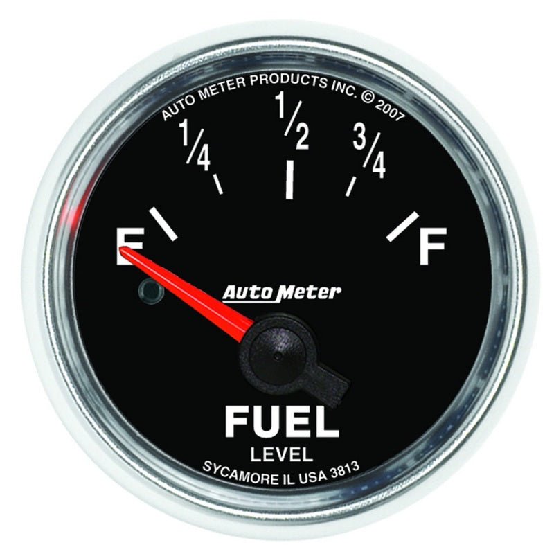 AutoMeter - Autometer GS 52mm 0-90 ohms Short Sweep Electronic Fuel Level GM Gauge - Demon Performance