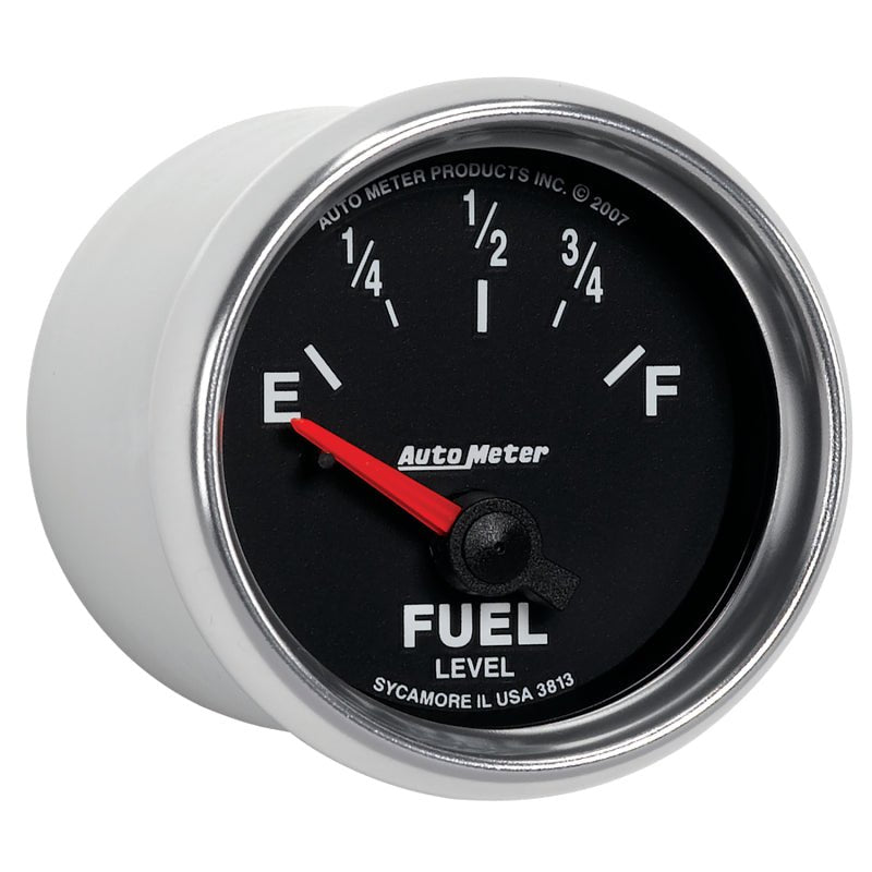 AutoMeter - Autometer GS 52mm 0-90 ohms Short Sweep Electronic Fuel Level GM Gauge - Demon Performance
