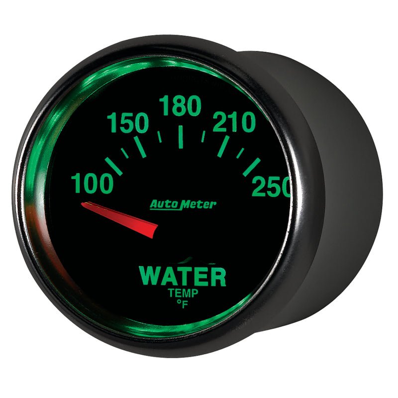 AutoMeter - Autometer GS 52mm 100-250 Deg F Short Sweep Electronic Water Temperature Gauge - Demon Performance