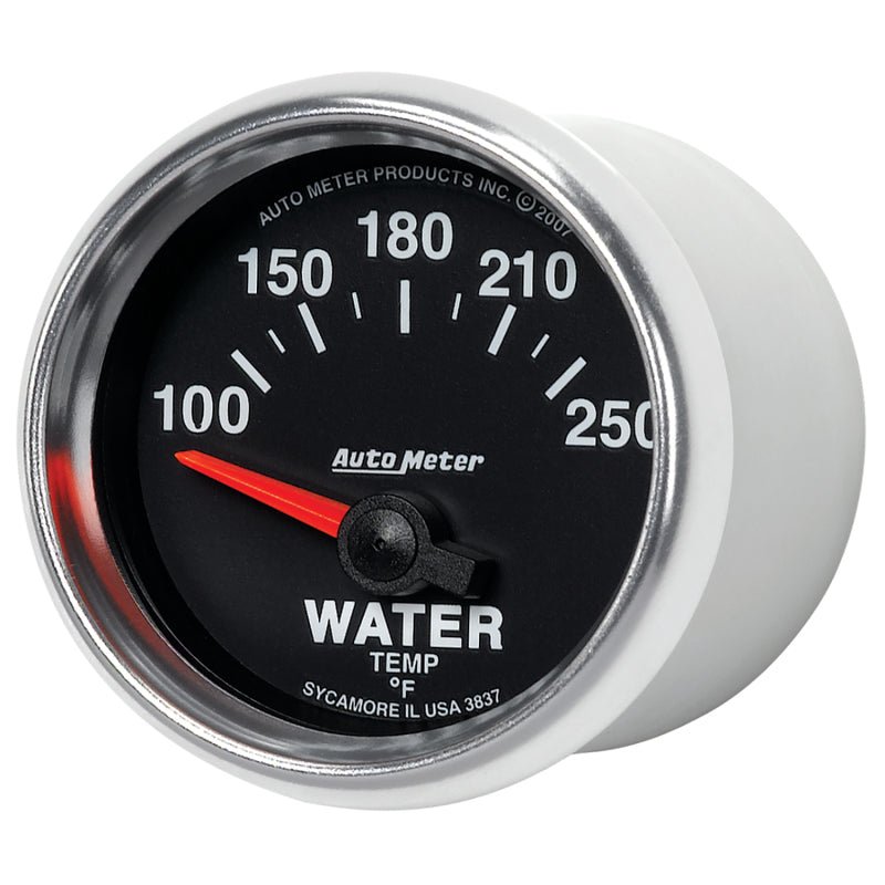 AutoMeter - Autometer GS 52mm 100-250 Deg F Short Sweep Electronic Water Temperature Gauge - Demon Performance