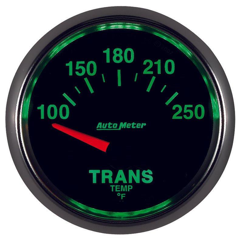 AutoMeter - Autometer GS 52mm 100-250 Degree F Short Sweep Electronic Transmission Temperature Gauge - Demon Performance