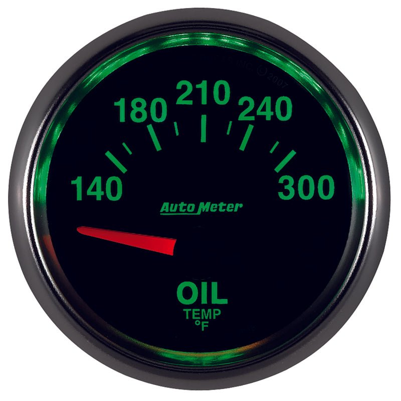 AutoMeter - Autometer GS 52mm 140-300 Deg F Short Sweep Electronic Oil Temperature Gauge - Demon Performance