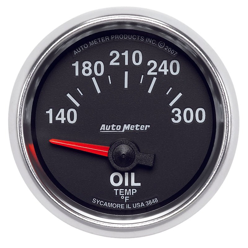 AutoMeter - Autometer GS 52mm 140-300 Deg F Short Sweep Electronic Oil Temperature Gauge - Demon Performance