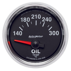 AutoMeter - Autometer GS 52mm 140-300 Deg F Short Sweep Electronic Oil Temperature Gauge - Demon Performance