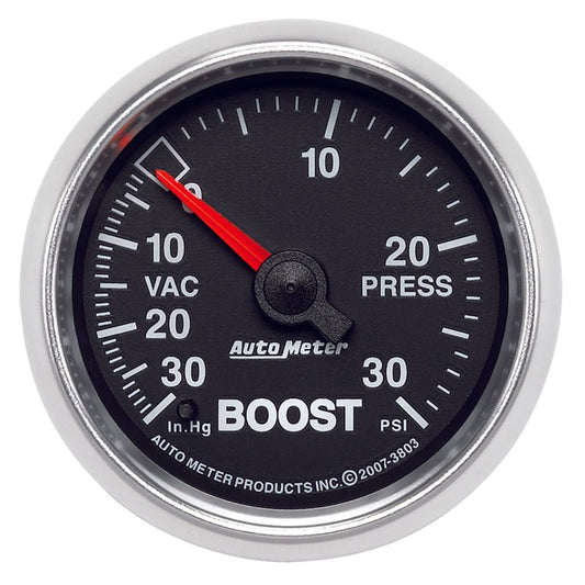 AutoMeter - Autometer GS 52mm 30 In Hg.-Vac/30 PSI Mechanical Vacuum/Boost Gauge - Demon Performance