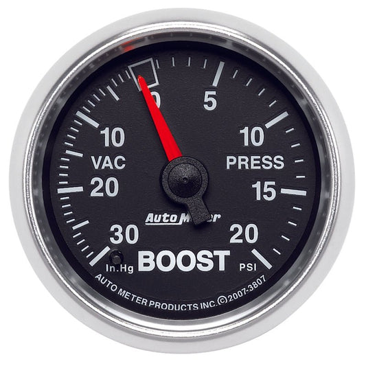 AutoMeter - Autometer GS 52mm 30 in Hg/20 psi Mechanical Vacuum/Boost Gauge - Demon Performance