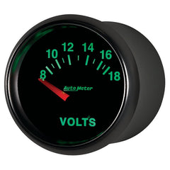 AutoMeter - Autometer GS 52mm 8-18 Volts Short Sweep Electronic Voltmeter Gauge - Demon Performance