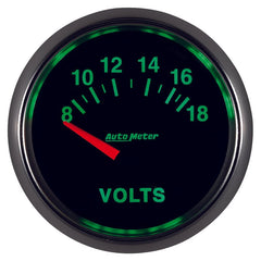 AutoMeter - Autometer GS 52mm 8-18 Volts Short Sweep Electronic Voltmeter Gauge - Demon Performance