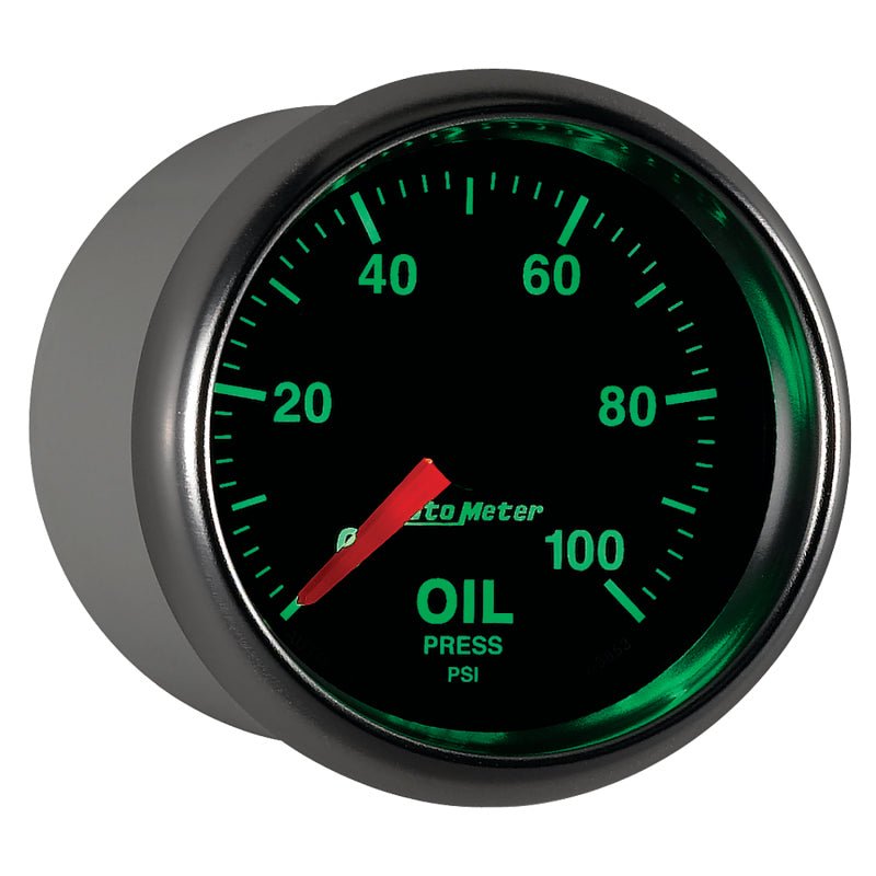 AutoMeter - Autometer GS Series 2-1/16in Oil Pressure Gauge 100PSI Electric Full Sweep - Demon Performance