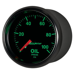 AutoMeter - Autometer GS Series 2-1/16in Oil Pressure Gauge 100PSI Electric Full Sweep - Demon Performance