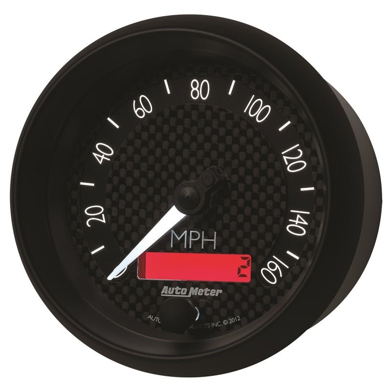 AutoMeter - Autometer GT Series 3-3/8in In Dash 0-160 MPH Electronic Programmable Speedometer - Demon Performance