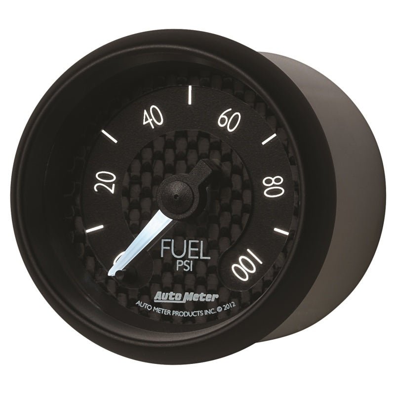 AutoMeter - Autometer GT Series 52mm Full Sweep Electronic 0-100 PSI Fuel Pressure Gauge - Demon Performance