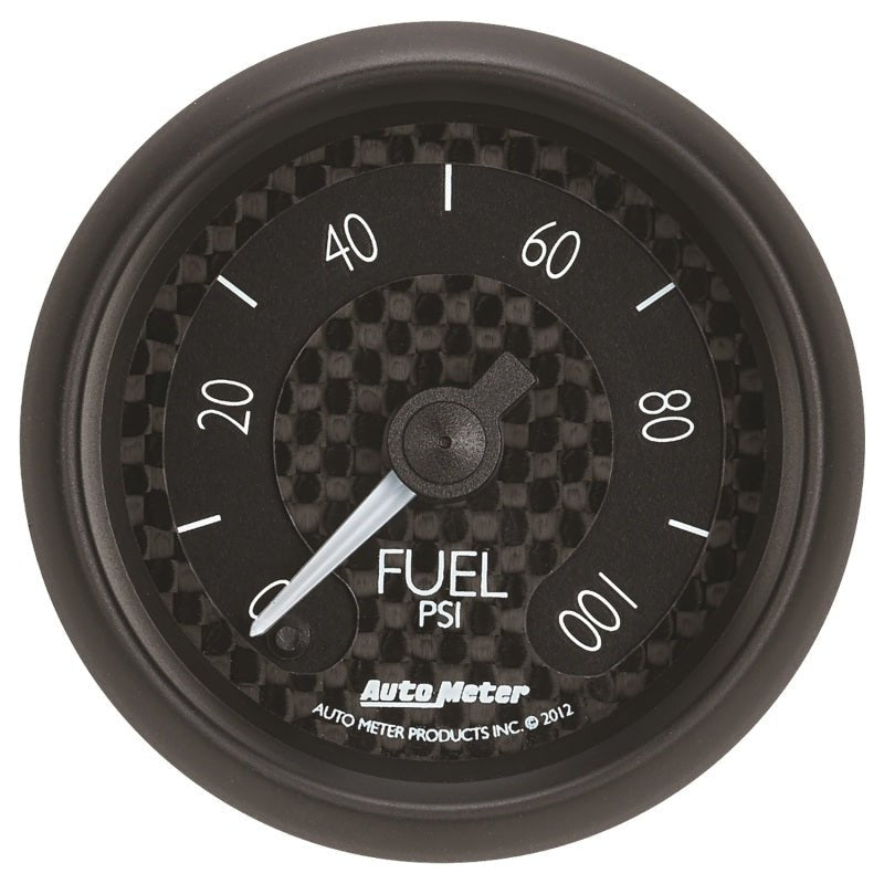 AutoMeter - Autometer GT Series 52mm Full Sweep Electronic 0-100 PSI Fuel Pressure Gauge - Demon Performance