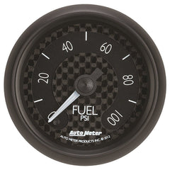 AutoMeter - Autometer GT Series 52mm Full Sweep Electronic 0-100 PSI Fuel Pressure Gauge - Demon Performance