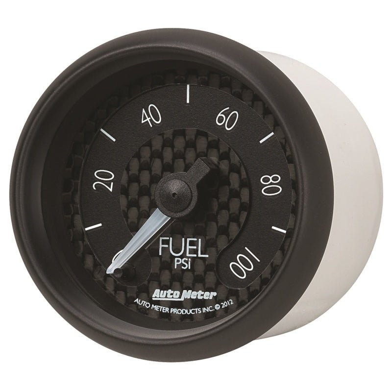 AutoMeter - Autometer GT Series 52mm Full Sweep Electronic 0-100 PSI Fuel Pressure Gauge - Demon Performance