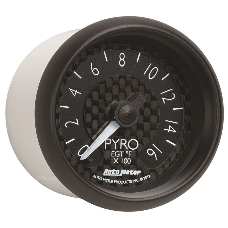 AutoMeter - Autometer GT Series 52mm Full Sweep Electronic 0-1600 Deg F EGT/Pyrometer Gauge - Demon Performance