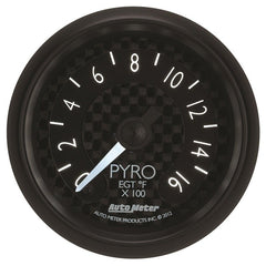 AutoMeter - Autometer GT Series 52mm Full Sweep Electronic 0-1600 Deg F EGT/Pyrometer Gauge - Demon Performance