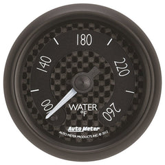 AutoMeter - Autometer GT Series 52mm Full Sweep Electronic 100-260 Deg F Water Temperature Gauge - Demon Performance