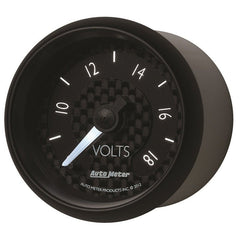 AutoMeter - Autometer GT Series 52mm Full Sweep Electronic 8-18 Volts Voltmeter - Demon Performance