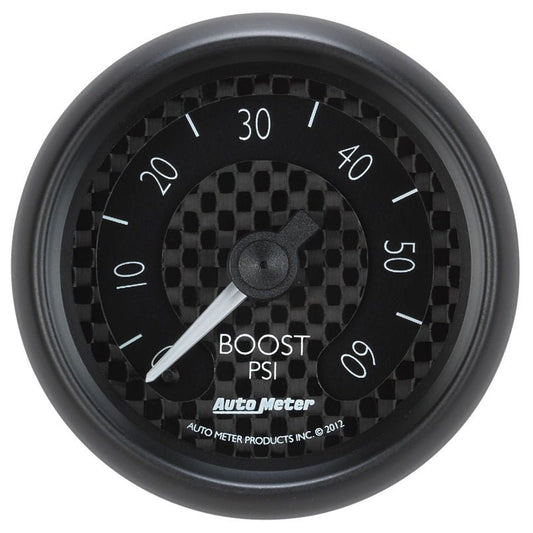 AutoMeter - Autometer GT Series 52mm Mechanical 0-60 psi Boost Gauge - Demon Performance