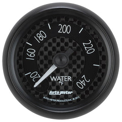 AutoMeter - Autometer GT Series 52mm Mechanical 120-240 Deg F Water Temperature Gauge - Demon Performance