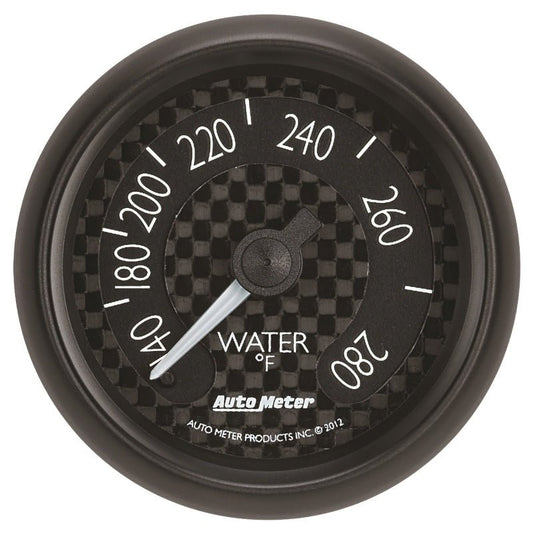 AutoMeter - Autometer GT Series 52mm Mechanical 140-280 Deg F Water Temperature Gauge - Demon Performance