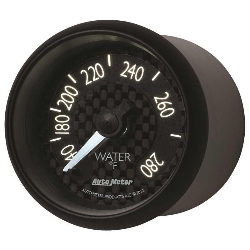 AutoMeter - Autometer GT Series 52mm Mechanical 140-280 Deg F Water Temperature Gauge - Demon Performance